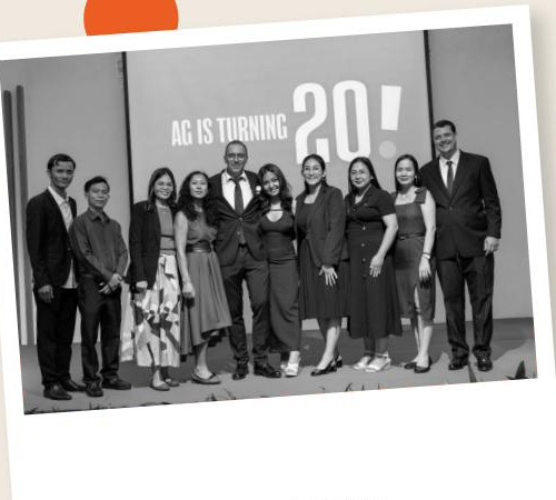 The AG Cambodia team celebrating 20 years